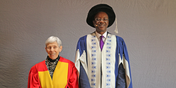 Professor Shula Marks with Professor Tawana Kupe just before Wits conferred an honorary doctorate on Prof. Marks. Professor Shula Marks with Professor Tawana Kupe just before Wits conferred an honorary doctorate on Prof. Marks.